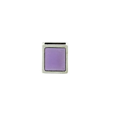 Pasador Esmaltado Violeta Translucido Con Baño De Niquel de 14 mm. de Largo Para Fleje De Cuero De 10 Mm.Bolsa De 2 Piezas
