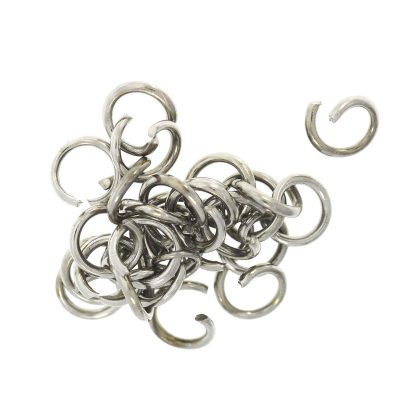 Aro Trancador De 6.0Mm.Con Baño De Niquel (Alambre Calibre 1.2Mm) El Mas Usado(Bolsa De 50 Piezas)