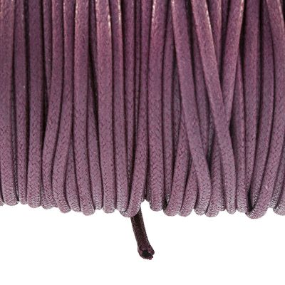 Cordon Algodón Encerado De 2.7Mm Color Vino Tinto
