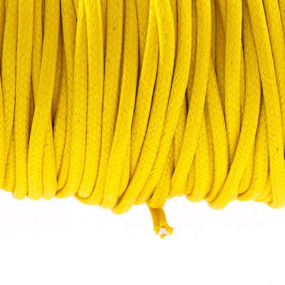 Cordon Algodón Encerado De 2.7Mm Color Amarillo Cat.