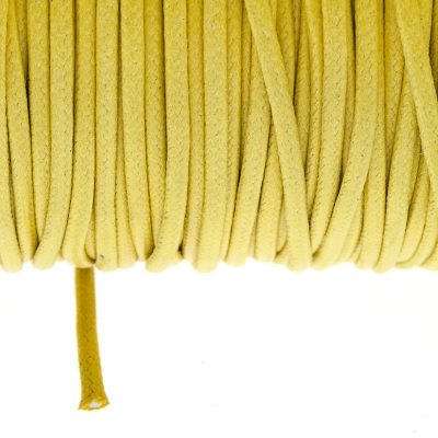 Cordon Algodón Encerado De 2.7Mm Color Amarillo Claro