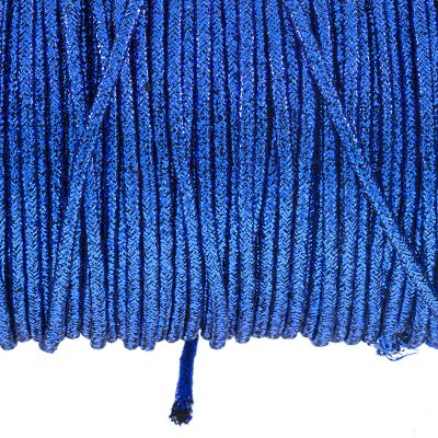 Cordon Algodon Metalizado De 2.0Mm Color Azul