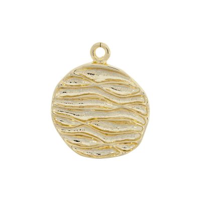 Colgante Con Baño De Oro 24Kt. De 43 Mm. De Dia.(Bolsa De 1 Pieza)