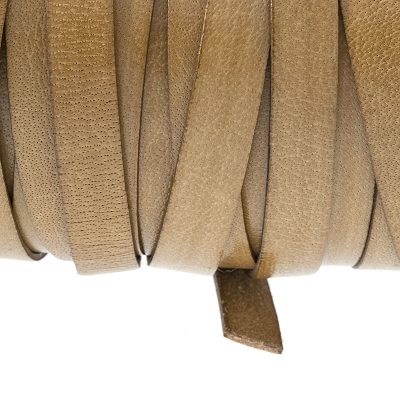 Fleje De Cuero De 10Mm Color Bone