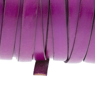 Fleje De Cuero De 10Mm Color Fucsia