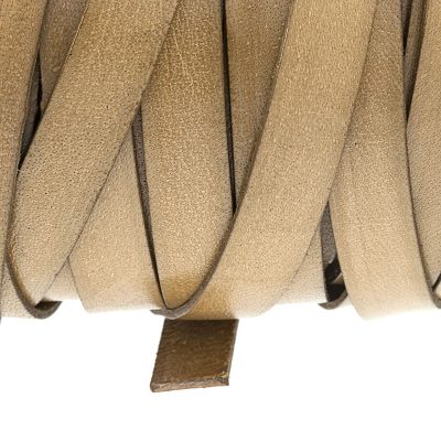 Fleje De Cuero De 12Mm Color Bone