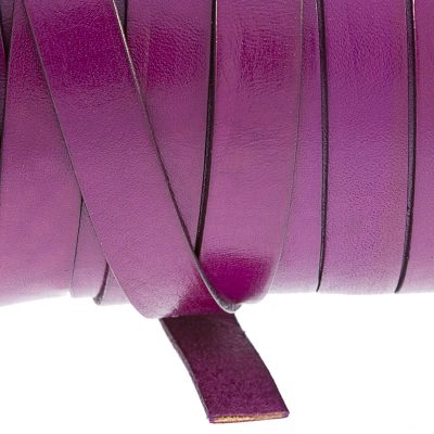Fleje De Cuero De 12Mm Color Fucsia