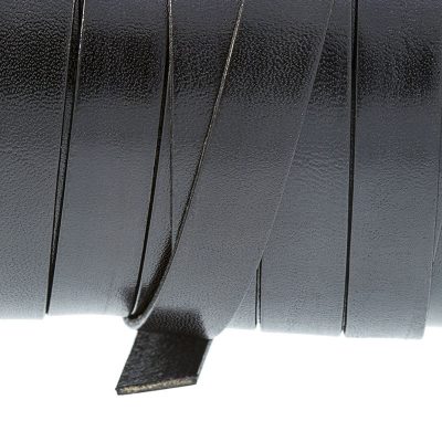 Fleje De Cuero De 12Mm Color Negro