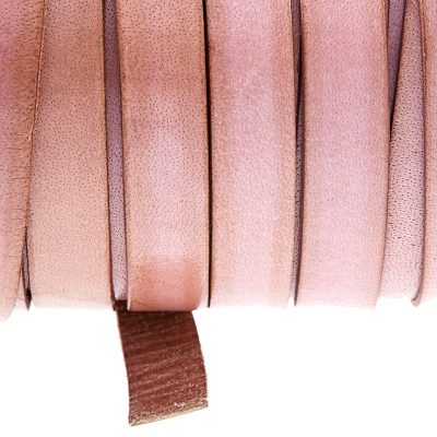 Fleje De Cuero De 12Mm Color Rosado