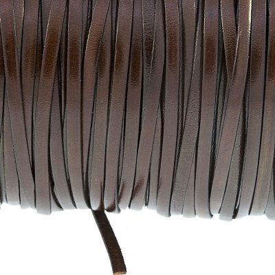 Fleje De Cuero De 3Mm Color Coñac
