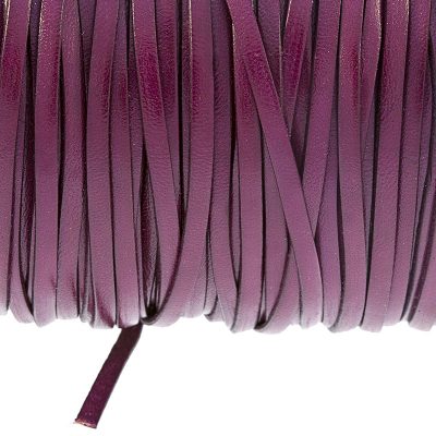 Fleje De Cuero De 3Mm Color Fucsia