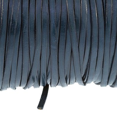 Fleje De Cuero De 3Mm Color Azul