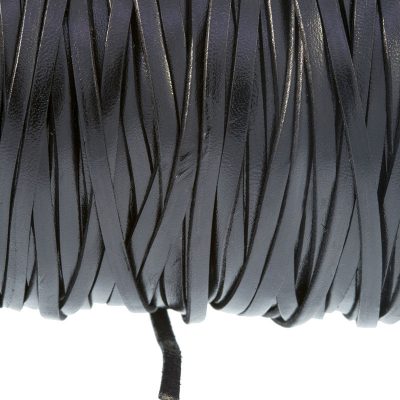 Fleje De Cuero De 3Mm Color Negro
