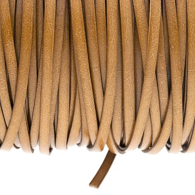 Fleje De Cuero De 3Mm Color Natural