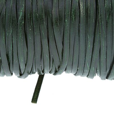 Fleje De Cuero De 3Mm Color Verde