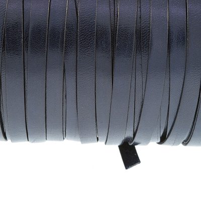 Fleje De Cuero De 5Mm Color Azul Marino