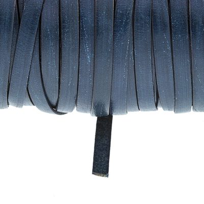 Fleje De Cuero De 5Mm Color Azul