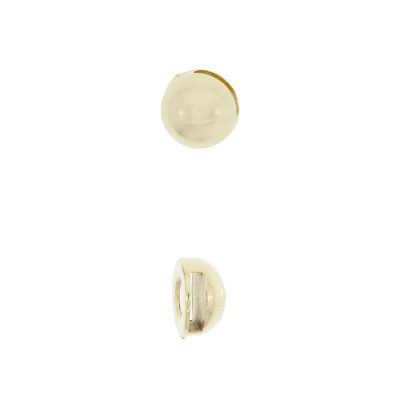 Separador Con Baño De Oro 24Kt. Para Fleje De Cuero De 10 Mm.(Bolsa De 4 Piezas)