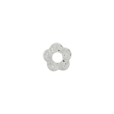 Separador De 17 Mm.Con Orificio De 6 Mm.Bañado En Niquel(Bolsa De 4 Piezas)