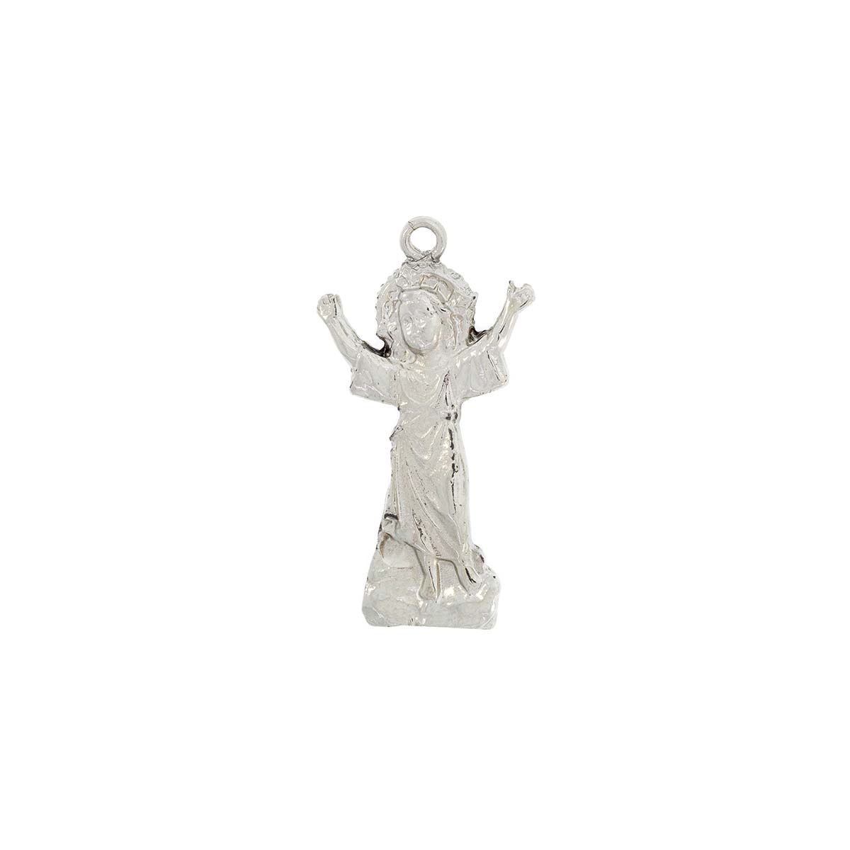 Colgante Niño Jesus Con Baño De Niquel De 42 * 23 Mm.(Bolsa De 1 Pieza)