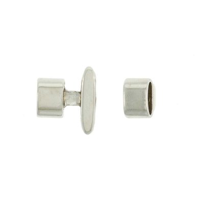 Cierre Con Baño De Niquel Para Fleje De Cuero De 10 Y 12 Mm. Bolsa De 2 Sets