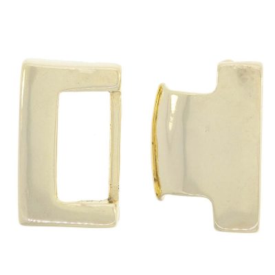 Cierre Bañado En Oro 24Kt. Con Abertura De 38*4 Mm. Bolsa De 1 Sets