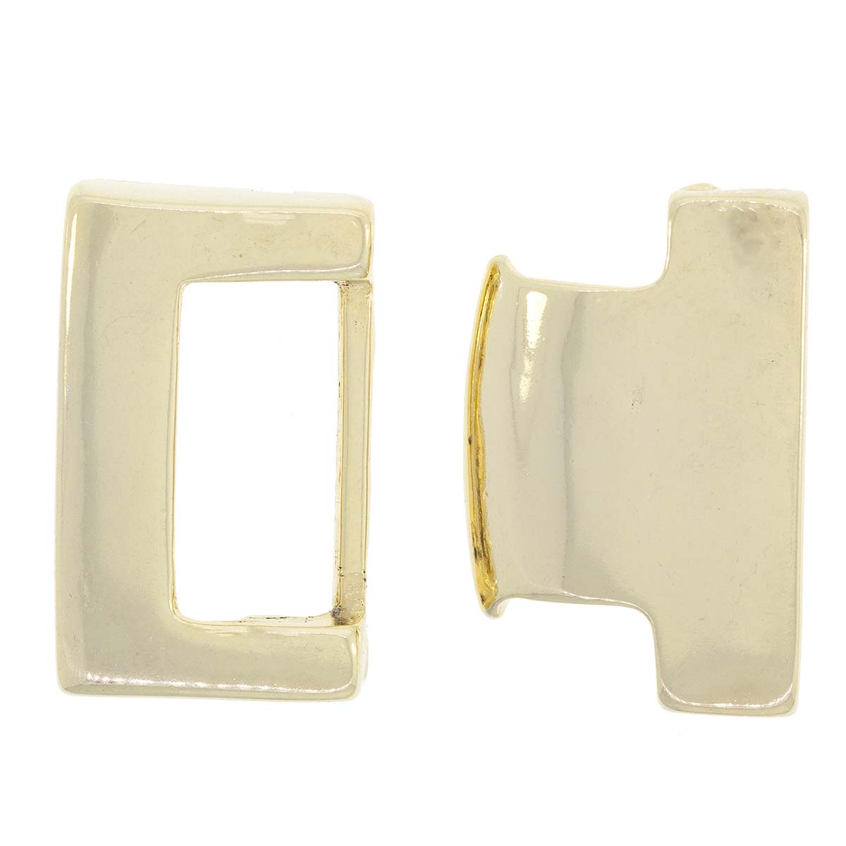 Cierre Bañado En Oro 24Kt. Con Abertura De 38*4 Mm. Bolsa De 1 Sets