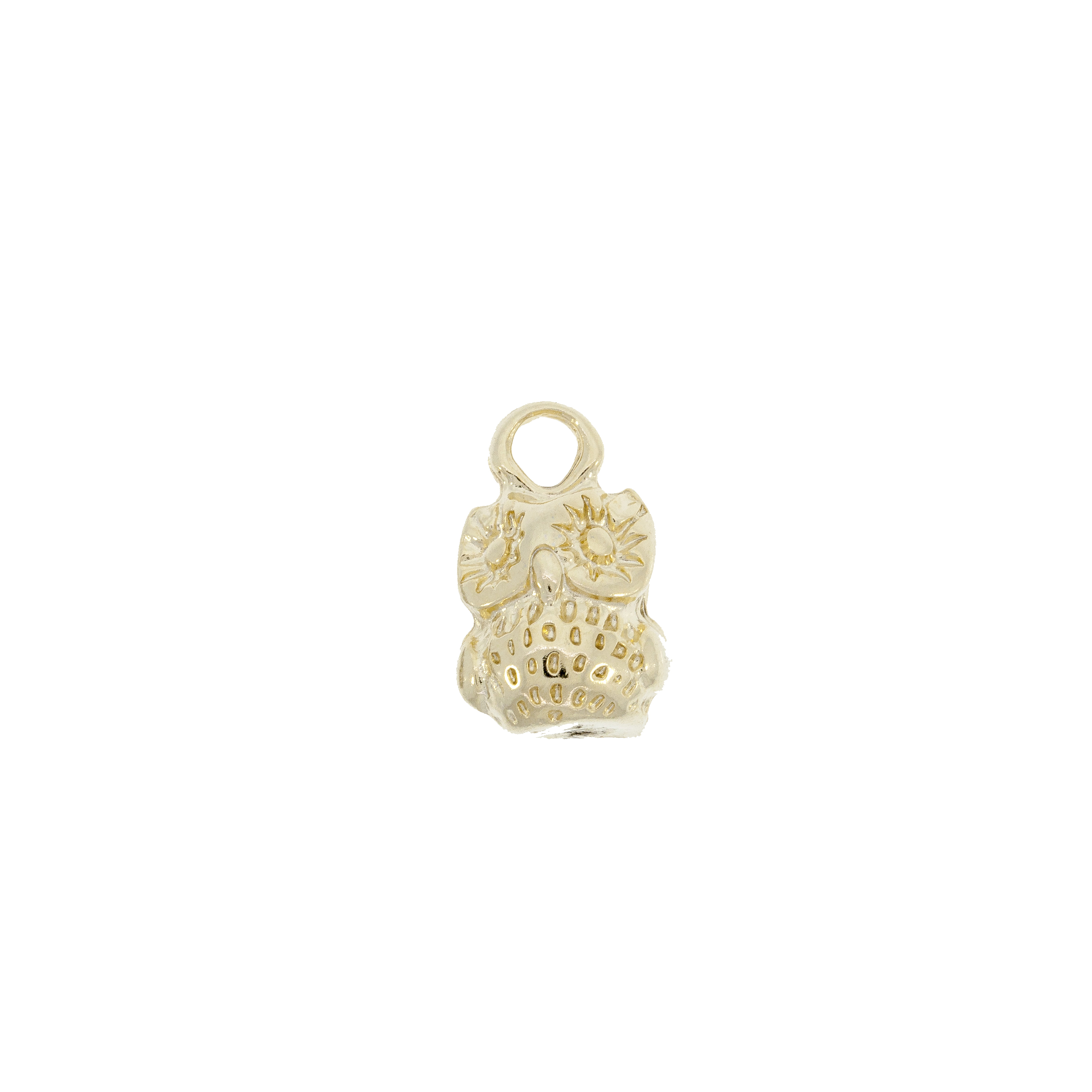 Dije Buho Con Baño De Oro 24Kt. De 21 * 13 Mm.(Bolsa De 2 Piezas)