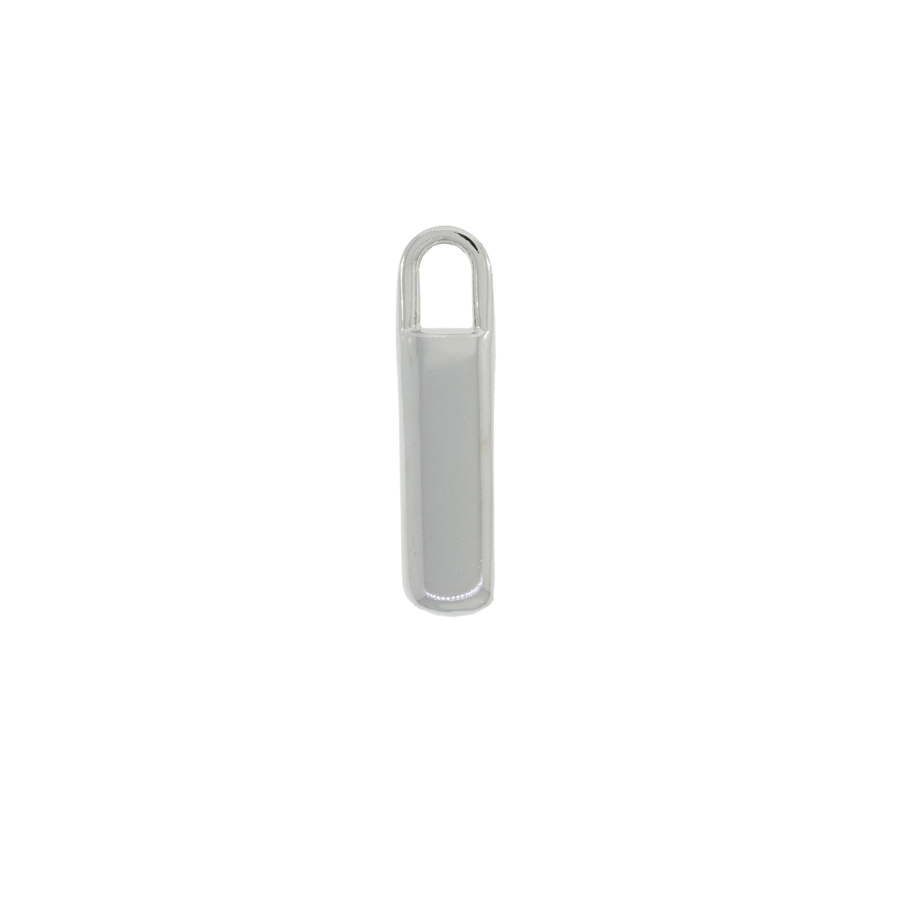 Dije Paleta Lisa Con Baño De Niquel De 31 * 8 Mm.(Bolsa De 4 Piezas)