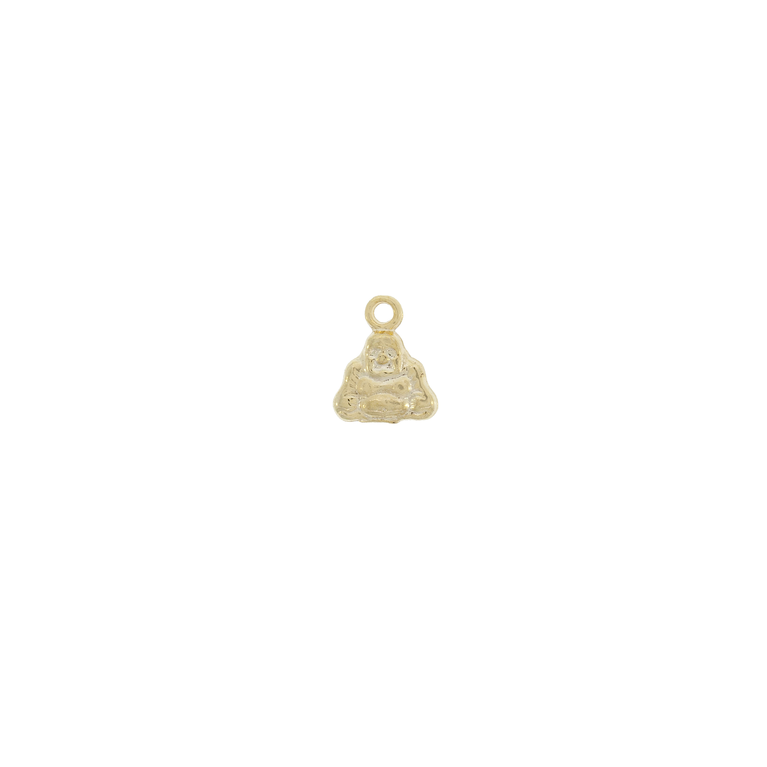 Dije Buda Con Baño De Oro 24Kt. De 11 * 9 Mm.(Bolsa De 4 Piezas)