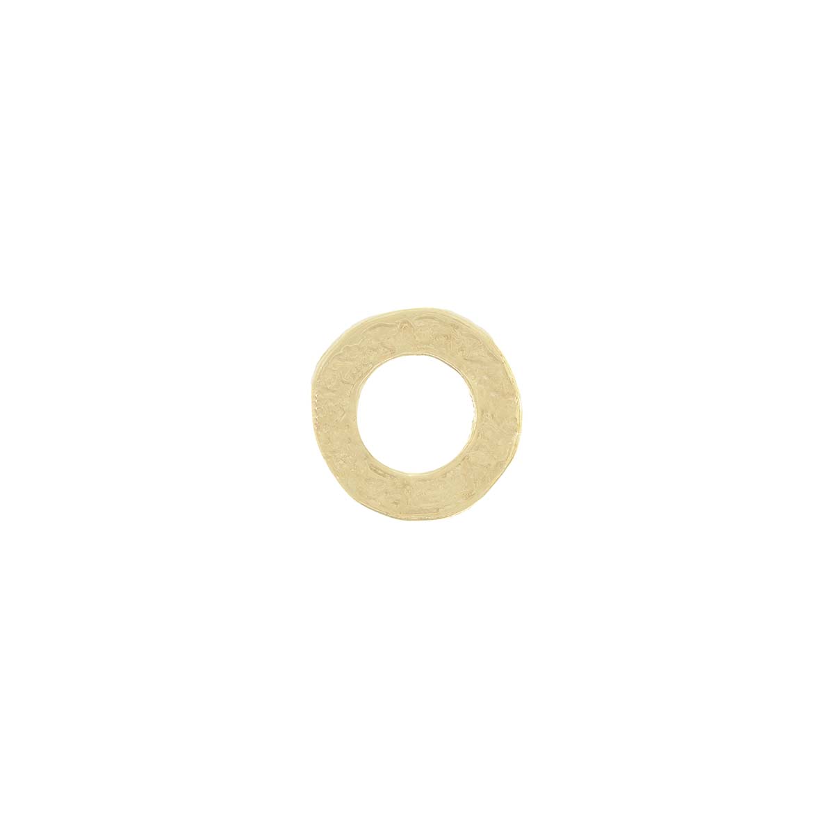 Aro Plano Grabado De 17 Mm.De Dia.Externo Con Baño De Oro 24Kt.(Bolsa De 4 Piezas)