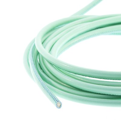 Cordon Cosido Tubular Vegano De 4.0Mm Color Acqua