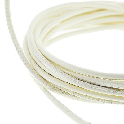 Cordon Cosido Tubular Vegano De 4.0Mm Color Ice