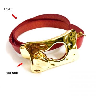 Pulsera Roja Con Cierre Bañado En Oro | Diy Red Bracelet With Gold End
