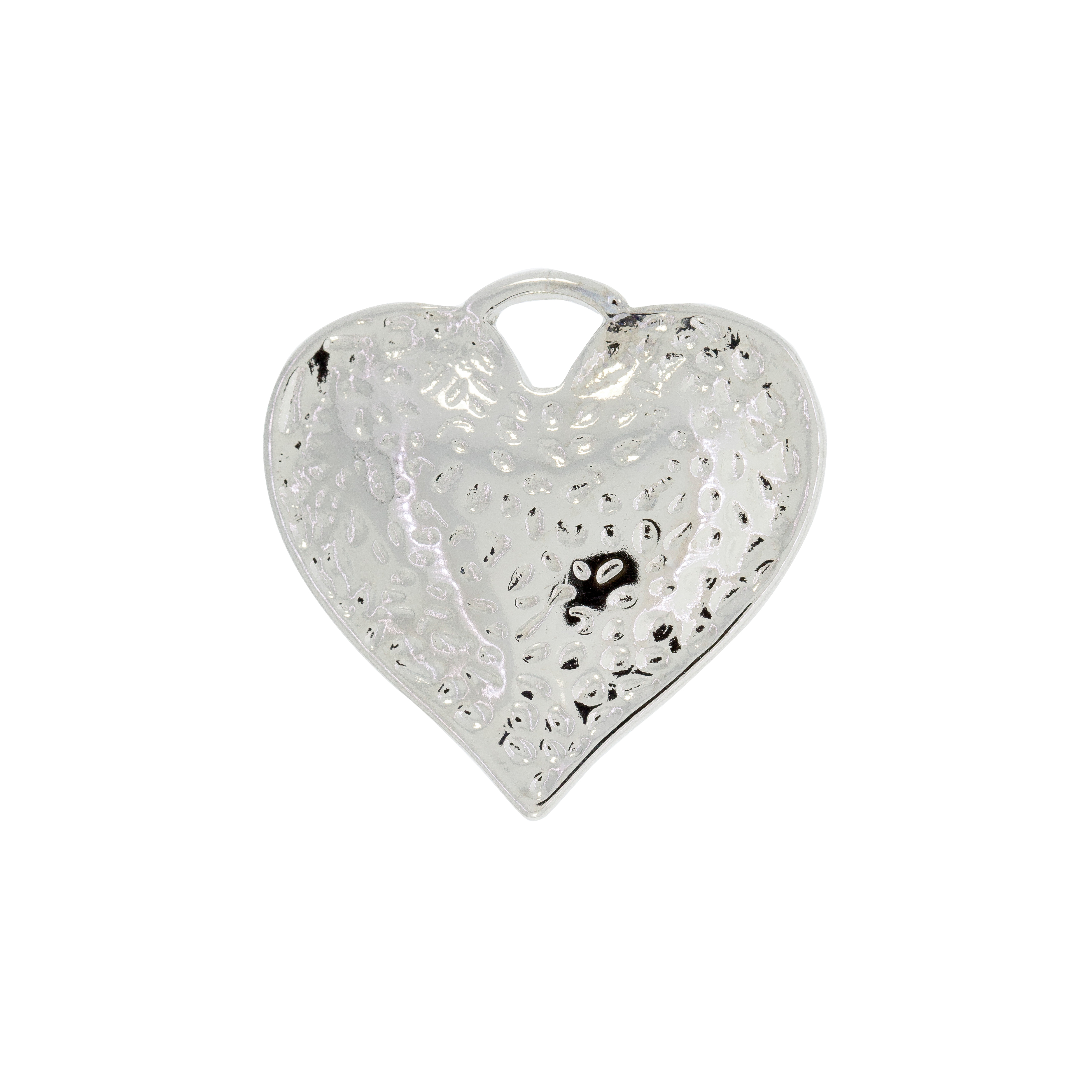 Colgante Corazon Con Baño De Niquel De 46*44 Mm.(Bolsa De 1 Pieza) (copia)
